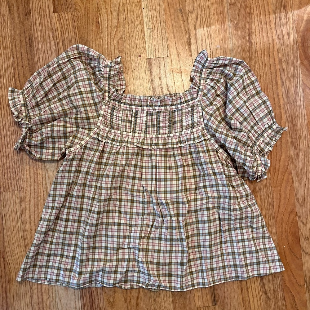 Doen plaid blouse